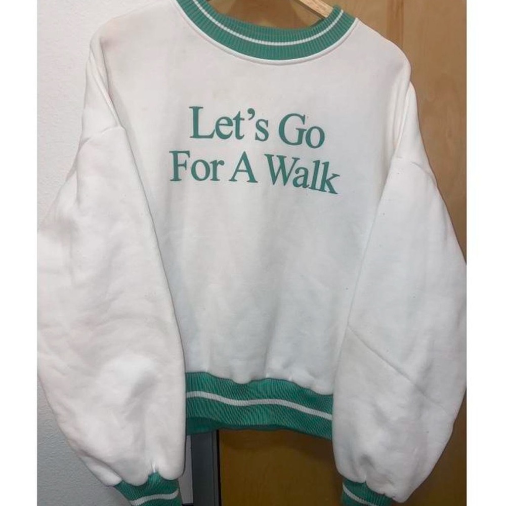 “Let’s go for a walk” crewneck